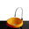 Lavabo redondo de medidas 41x41 h.15 cm. Modelo Corday Tondo Línea Corday, acabado en naranja brillo
